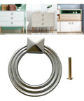 Five Pack Cabinet Pulls For Drawers And Wardrobe Doors Modern Zinc Alloy Knob Handles Easy To Install For Cupboard Decor And Home Makeover