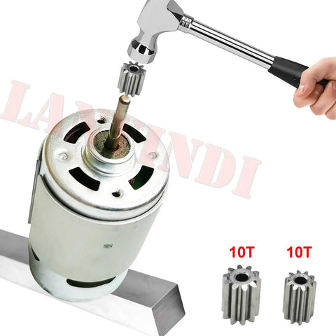 24V 555 12000RPM Electric Motor High Speed DC Drive Engine Upgrade For Ride On Car Replacement Parts SUV Truck Gearbox Motor And Connect Accessories Cables Included