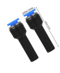 Check Out This 5-Piece Blue Straight Push-Fit Pneumatic Tube Reducer Coupler Kit With Quick Connect Plastic Air Hose Fittings For Industrial Gas Systems That Save Big Temps And Cash While Making Your Job Easy Peasy Every Single Day.. black plastic push-fit pneumatic reducer couplers, 4.1cm long, 1.4cm top