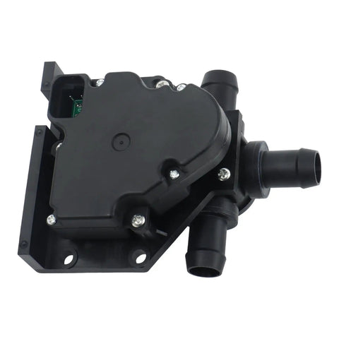 Hella Solid Tesla Model X Three Way Heater Control Valve Replacement For 2016 Through 2021 Bev Battery Electric Crossover climate valve back view.