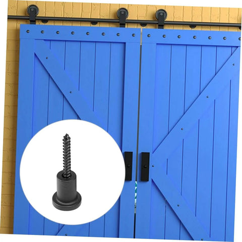Barn Door Track Connector Accessories With Wall Spacers For Sliding Barn Doors DIY Upgrade Kit including screw detail