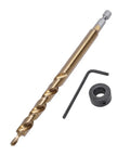 Must-Have 2-Piece Kit With 1/4 Inch Hex Pocket Screw Jig Plus 3/8 Inch Twist Step Bit For Quick Hole Drilling And Smooth Woodworking Projects Every Handyman Needs To Bust Out Serious Skills.