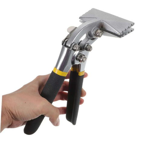 Manual Metal Bender Tool With Straight Jaw Hand Seamer Non Slip Grip held in hand for bending and flattening sheet metal
