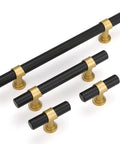 10 Pack Black And Gold Cabinet Knobs For Kitchen Cabinets Dressers And Drawers With Arch Bow Design Matte Black Finish