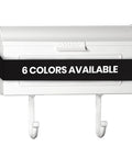 Heavy Duty Cast Aluminum Wall Mount Mailbox With Newspaper Hooks Rustproof White Outdoor Mailbox for Porch or Home Entrance