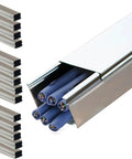 Hide Cords Like A Pro With Stainless Steel Cable Hider Box For Wall And Floor Mount, Decorative Corner Strips, 15 Pack