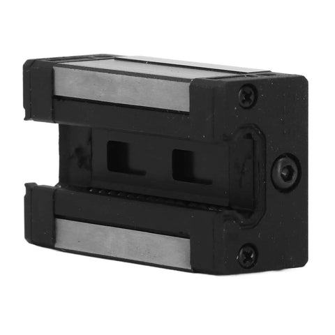 Top Notch Linear Guide Rail Slider For CNC Machines And Automation Precision Machined Bearing Steel Block With Smooth Low Noise Motion High Grade Rail And Slide Assembly For Reliable Tooling, black linear guide block