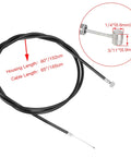 60 Inch Universal Throttle Cable Kit For Mini Bikes Go Karts ATVs And Scooters With One Quarter Inch Barrel End 2 Pack