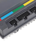Close-up view of the Built Like A Tank 3960W Electric Motorcycle Controller connectors, showcasing IP67 waterproof seal.