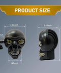 2 Pieces LED Motorcycle Turn Signal Lights With Skull Design Waterproof Blinkers Indicator 10mm Mount Size Chart