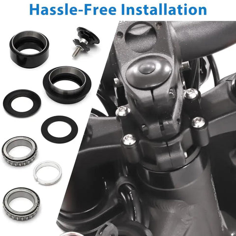 Tapered Roller Bearing Kit For Sur Ron Light Bee X Headset And Fork Bearings With Head Tube Spacer Replacement Upgrade install