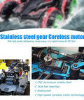 35Kg Coreless Digital RC Servo 7.4V Waterproof Stainless Steel Gear installed in RC vehicle