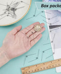 30 Pcs Stainless Steel Torsion Springs 0.5mm Wire Diameter 4.5mm Outer Diameter 120 Degree Deflection on hand with coin