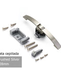 Brushed Silver 128mm Camper Car Push Lock With Handle for RV Cabinet Install Parts