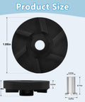 Three Pack Direct Replacement Heavy Duty Magnetic Impeller And Bearing Housing Kit For Beverage Machines D15 D155 D25 D255 D35 D355 HD WD 3587 And 3220 Compatibility, black impeller 1.88in