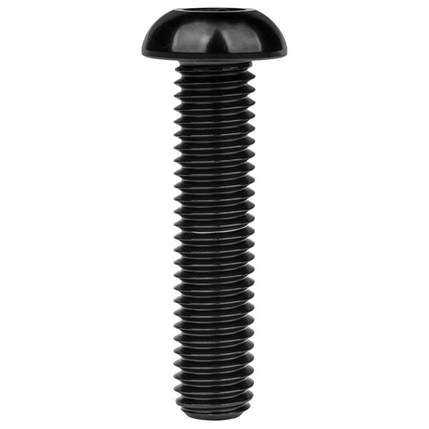 Premium Dope Titanium Button Head Bolts M6x30mm Pack Of 6 Grade 5 6AL 4V Black Titanium Alloy With 1.0mm Thread Pitch And 4mm Allen Head Diameter 10.5mm Lightweight High Strength Fasteners For RC Cars Bikes Drones