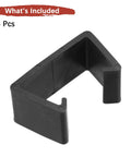 4-Pack 71mm Patio Furniture Clips For Modular Sectional Couches shown in black, durable plastic fastener with snap-in stay-put design