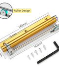 Heavy Duty 50Kg Adjustable Door Closer Aluminum Alloy Automatic Spring Closer Soft Close Fire Proof Gold Finish Top Notch Door Hardware