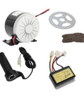 12V 250W Electric Bicycle Motor Kit 2750RPM High Speed Gear Motor With Controller For Motorcycle Conversion