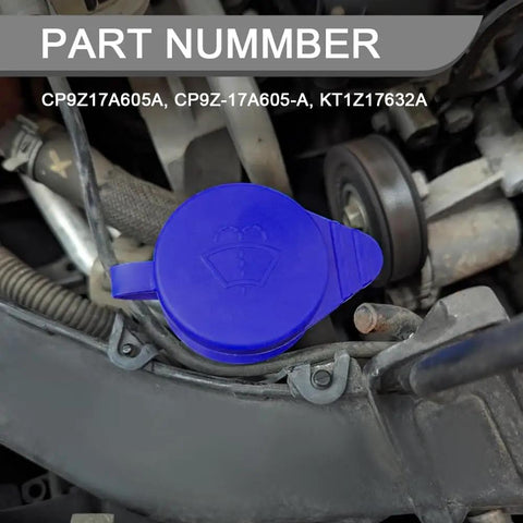 Ford Focus Windshield Washer Fluid Reservoir Cap Replacement For 2012 2018 Wiper Fluid Tank Cover KT1Z17632A CP9Z17A605A installed