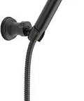 Trinsic Matte Black Handheld Shower With Hose, Wall Mount And Slide Bar Kit, Easy Install, Model 55085BL on bracket