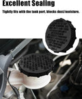 Ford Brake Master Cylinder Fluid Reservoir Cap Replacement BRFC4 Easy Install black cap on vehicle tank port