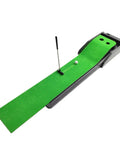 Indoor Mini Golf Mat With Auto Return System For Home And Backyard Practice Portable Compact Golf Training Surface Dual Hole Sizes