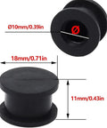Dimensions of Two Pack Automatic Transmission Shift Cable Bushing Repair Kit 09G321397A Premium Black Replacement