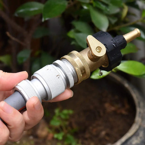 Heavy Duty Brass Jet Nozzle With Shut Off Valve For High Pressure Outdoor Cleaning Two Pack Delivers A Beast Of A Spray