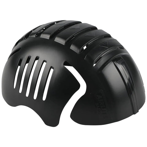 Lightweight HDPE Bump Cap Insert For Baseball Caps Ventilated Airlite All Day Comfort Protective Cap Liner Black close-up view