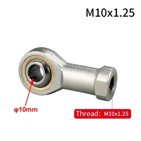 Built To Last Fisheye Joint Female Piston Rod End Ball Head For Universal Pneumatic Cylinder U Fitting Mounting Knuckle Bearing With Internal Thread 10mm Hole Heavy Duty Precision Motion Linkage Component, M10x1.25