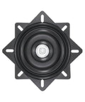 Top view of Heavy Duty Bar Stool Swivel Plate 6 Inch With Solid Ring Ball Bearings 400 Lbs Capacity Replacement Seat Parts