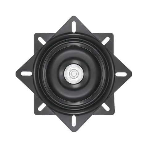 Top view of Heavy Duty Bar Stool Swivel Plate 6 Inch With Solid Ring Ball Bearings 400 Lbs Capacity Replacement Seat Parts