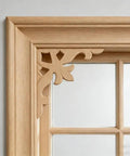 Ornate Corner Router Template Set Two Piece Acrylic Inlay Jig Kit With Precision Tracing Stencil Guide, wood frame detail.