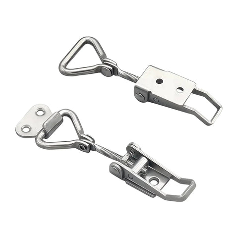 Dope Adjustable Toggle Corner Closure Latch With Keyhole For Tight Fits On Cabinet Doors Boxes And Window Covers Keeps Locked