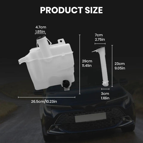 Windshield Washer Reservoir Kit With Cap And Pump For Toyota Corolla 2014 2015 2016 2017 2018 2019 Replaces 8531502520