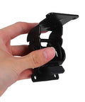 Hand holding black Hidden Folding Door Hinges Two Pack for Kitchen and Office Cabinets Built Tough Heavy Duty Iron Hardware