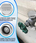 Vacuum Breaker Replacement Kit With Anti Siphon Valve, ASSE 1019 A Certified Repair Kit For Outdoor Faucets installed on a wall.