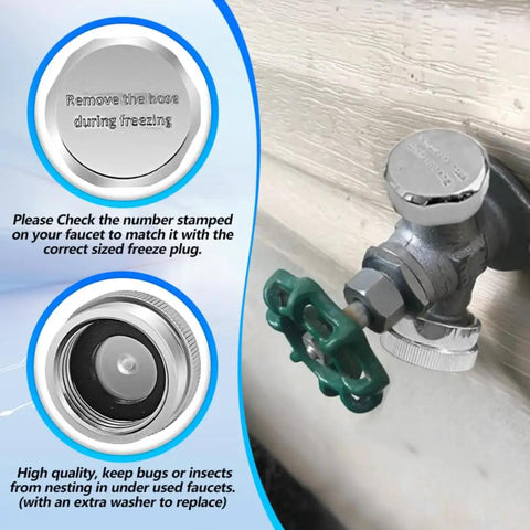 Vacuum Breaker Replacement Kit With Anti Siphon Valve, ASSE 1019 A Certified Repair Kit For Outdoor Faucets installed on a wall.