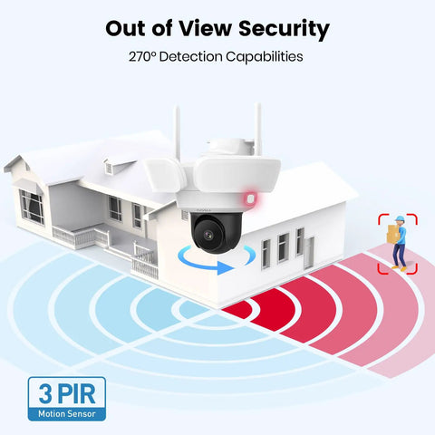 Solid Heavy Duty Hardwired Floodlight Security Camera Keeping Your Porch Secure Round The Clock Weather Resistant Build With Crisp 3K Video And A Blasting 2600 Lumen Spotlight Up Front