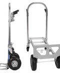 Tough As Nails 2 In 1 Folding Dolly Cart with aluminum frame and durable wheels for smooth appliance moves.