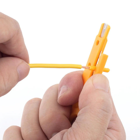 Using 10 Piece Mini Wire Stripper Set With Secure Finger Loop For 5-6.2mm Cables And Data Wires, Small Cable Cutter Tool
