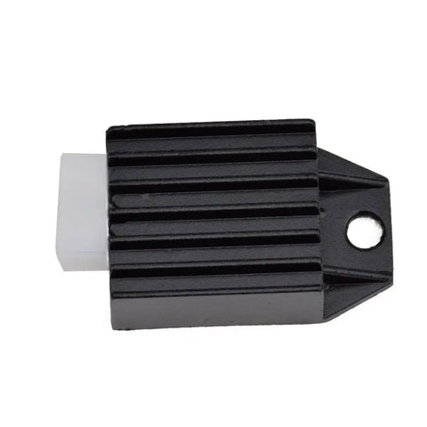Voltage Regulator Rectifier 4 Pin Replacement For Tao Tao ATA 110 125 135 Coolster 110cc ATV, black heat sink with 4-pin connector