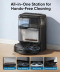Omni C20 Robot Vacuum And Mop Combo with 7000 Pa Suction, 60 Day Self Emptying Station, auto mop washing and drying in view