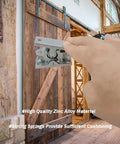 Heavy Duty Double Roller Door Catch With Spring Loaded Stop Release Clamp Lock For Barn Doors Cabinets And Other Doors, Rock Solid Zinc Alloy Build, Secure Hold, Easy Latch And Hold Open