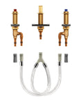 Two-Handle Roman Tub Adjustable Valve With 1/2-Inch CPVC PEX Connections, Heavy Duty Metal Cartridge, Rough-In Valve For Bathtub Installations