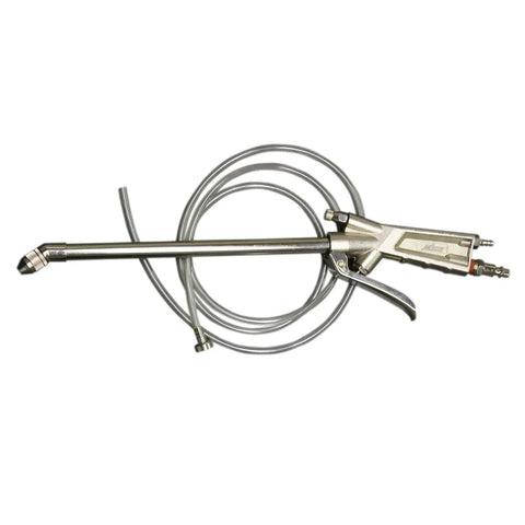 Turbo Siphon Spray Cleaning Blow Gun 225 Max PSI with aluminum body, adjustable mix, 5 feet tubing, heavy duty tool