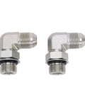 3/8 Inch Male Flare To Or 90 Degree Industrial Hose Fitting For Tractor And Factory Press Links Flared Tubing To Orbital Rod Ends With Secure 6000 Psi Seal Meeting Sae J514 J1926 Standards, carbon steel