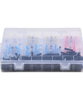 Noteflora Heat Solder Seal Butt Connectors With Waterproof Insulation Sleeve For Auto Marine Industrial Electrical Cable Repair Kit And Wire Maintenance That Actually Lasts And Keeps Connections Dry Like A Boss. clear case 400-piece 26-10 AWG kit