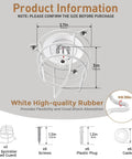 Pack Of Two White Fire Sprinkler Head Guards Offering Serious Tough As Nails Defense For 1 2 Inch And 3 4 Inch with dimensions shown.